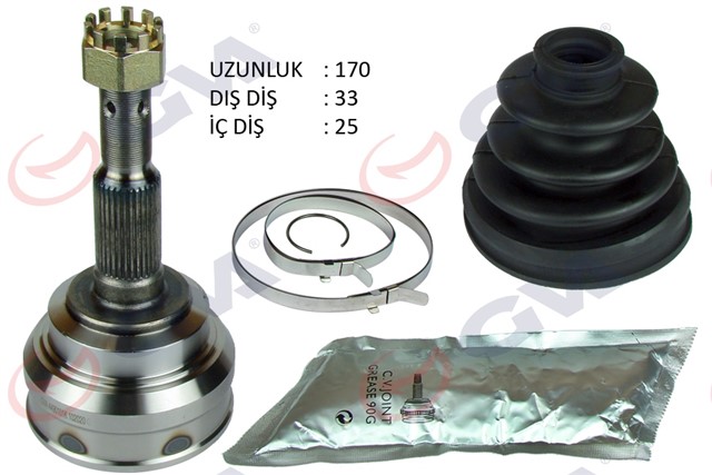 AKS KAFASI DIS ON VECTRA A 1.8 88 - 95 33X25X52 170MM