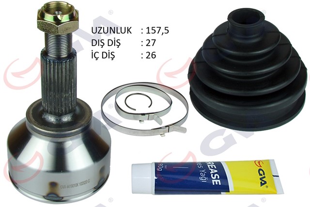 AKS KAFASI DIS ON TRAFIC II - OPEL VIVARO 1.9 DCI 01 - 14 27X26X56.5 157.5MM