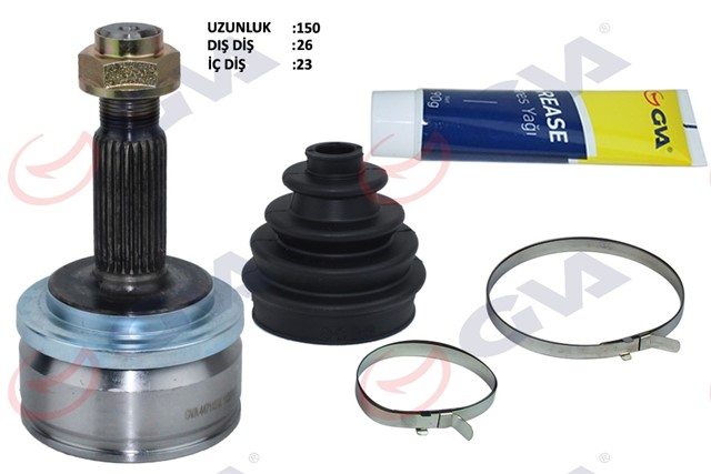 AKS KAFASI DIS ON AURIS - COROLLA E15 1.4 D - 4D 07 - 11 26X23X61.2 150MM