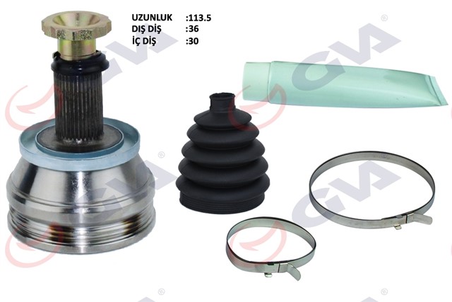 AKS KAFASI DIS ON POLO 1.4 TDI 04 - 09 AMF 36X30X50.5 113MM