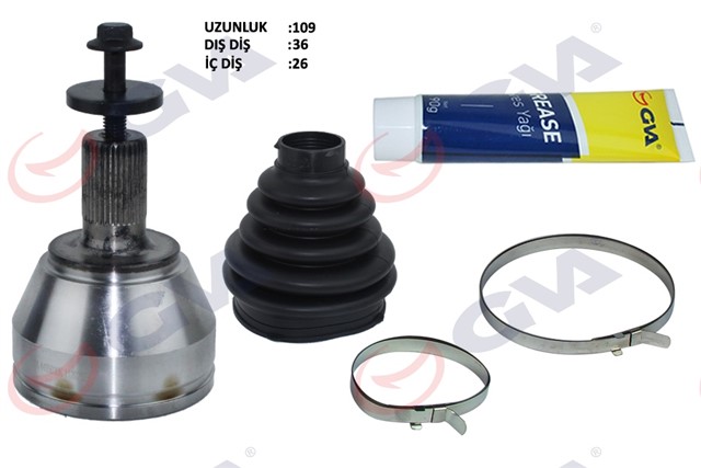 ON AKS KAFASI SAG - SOL FOCUS II - CMAX 1.6 TDCI 03 - 08 VOLVO S40 1.6D V50 1.6D 05 - 12 36X26X56.3