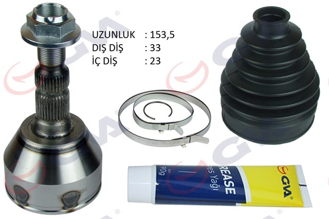 AKS KAFASI DIS ON ON ASTRA J 10 - 15 1.4 - 1.6 A14XEL - A14XER - B14XER - A16XER - B16XER 33X23X52.5 153.5MM
