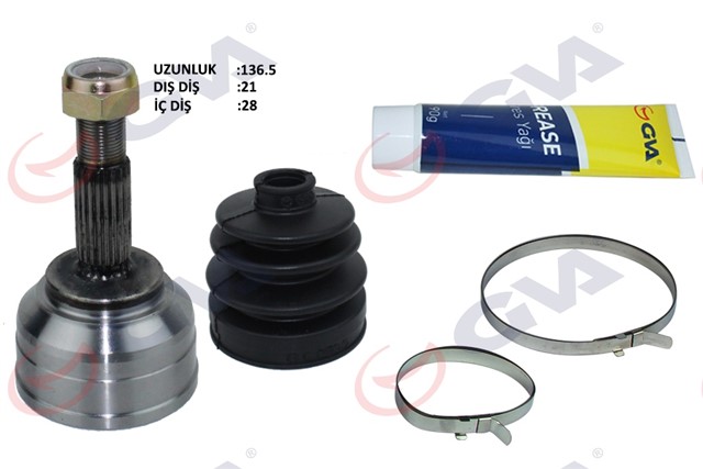 AKS KAFASI DIS ON DACIA LOGAN - SANDERO 1.4 - 1.6 04 - 12 21X28X49 137.5MM