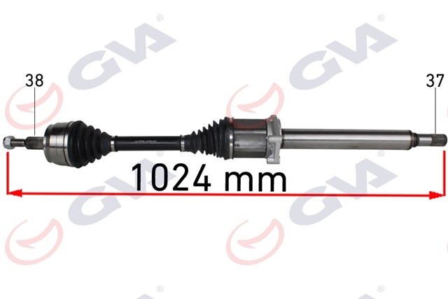 KOMPLE AKS SAG TRANSPORTER T6 2.0 TDI 140HP AUTO 12 - 