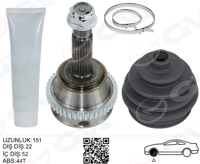 AKS KAFASI DIS FIAT PALIO 96 1.6 16V DIS:22 IC:22