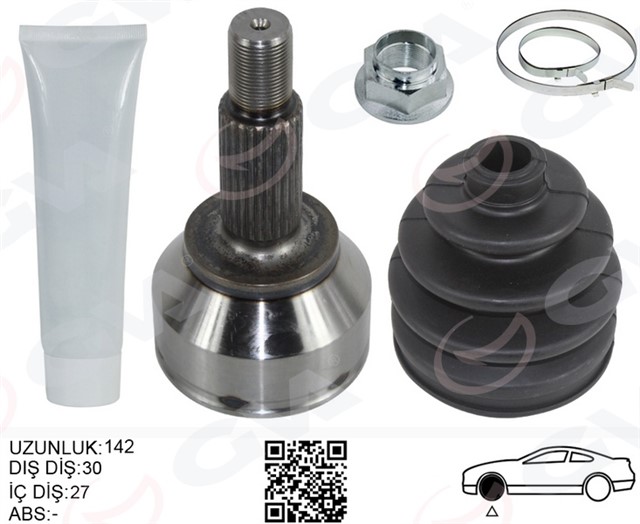 AKS KAFASI DIS SAG/SOL JAGUAR X - TYPE I X400 146.5MM