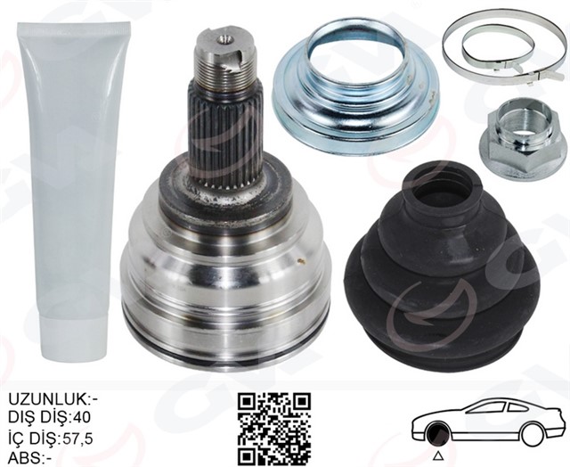 AKS KAFASI DIS ARKA SAG/SOL BMW X5 E53 00 07 141.5MM