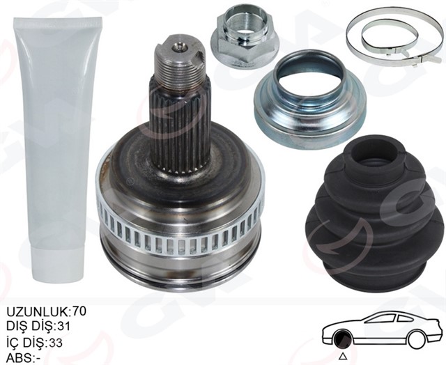 AKS KAFASI DIS SAG/SOL BMW E81 E87 E90 E92 E93 119MM