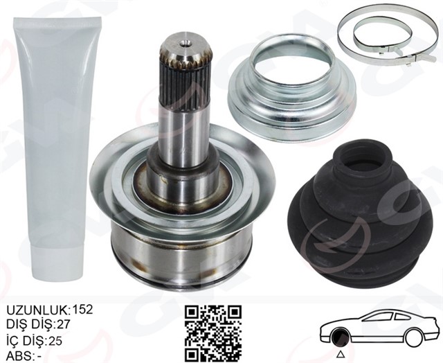 AKS KAFASI ARKA SAG/SOL BMW F10 F12 F13 F06 152MM DIFERANSIYEL DIS 27