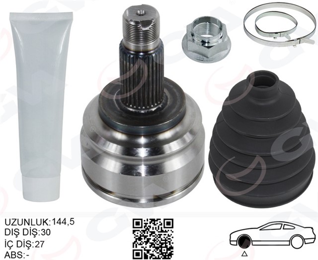 AKS KAFASI DIS ON SAG/SOL BMW X5 E53 05 00 144.5MM