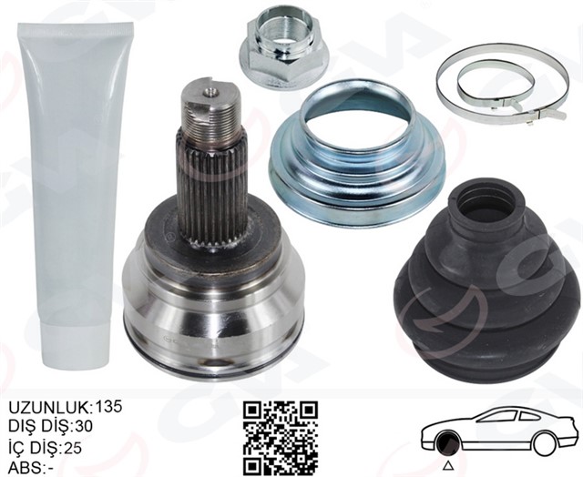 AKS KAFASI ARKA SAG/SOL BMW F10 F12 F13 F06 F25 F26 135MM