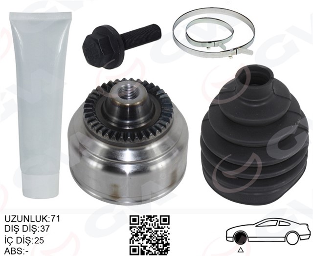 AKS KAFASI DIS SAG/SOL BMW F10 F12 F13 F06 XDRIVE 71MM