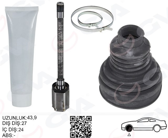 AKS MILI ON SAG BMW X5 E70 F15 X6 F16 E71 E72 SANZIMAN TARAFI UZUNLUK - 496.5MM