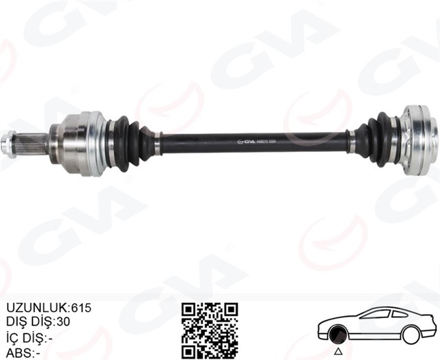 KOMPLE AKS ARKA SAG/SOL BMW E39 615MM DIS 30