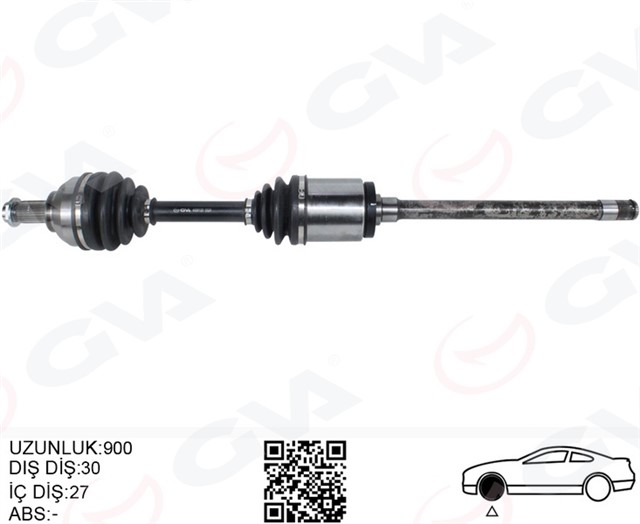 KOMPLE AKS ON SAG BMW E46 XD XI 900MM