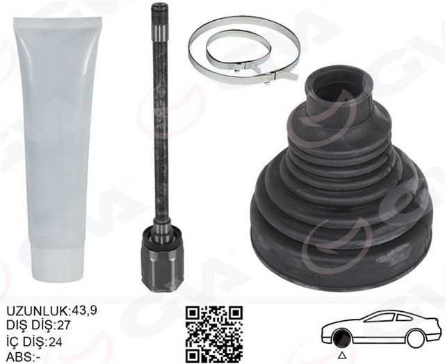 AKS MILI ON SAG BMW X5 E70 X6 E71 E72 SANZIMAN TARAFI UZUNLUK - 567.5MM