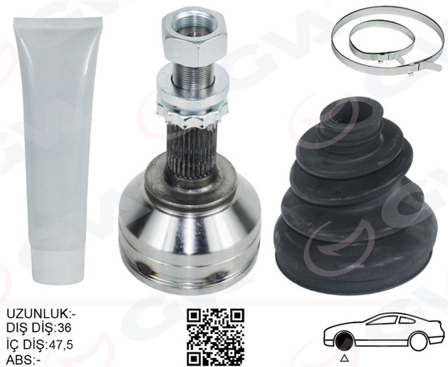 AKS KAFASI DIS SAG - SOL QASHQAI J10 KASA 1.5 DCI - 1.6 BENZ. 07 - 13