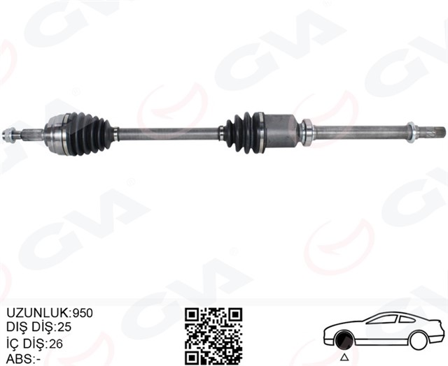 KOMPLE AKS SAG DUSTER 10 - 1.5 DCI 1.6 16V 5 ILERI 6 ILERI