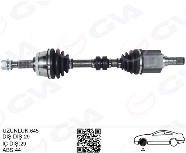 KOMPLE AKS SOL NISSAN XTRAIL 2.0 01 - 13 T30 OTOMATIK VITES QR20DE 103KW