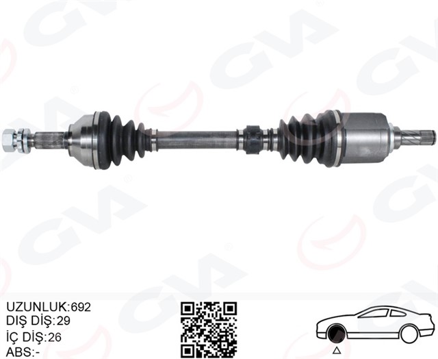 KOMPLE AKS SOL NISSAN QASHQAI J10 1.6 07 - 13 - QASHQAI 1.5 DCI 07 - 13 MANUEL VITES