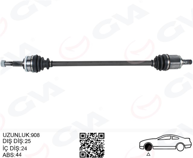 KOMPLE AKS SAG ALMERA II N16 1.5 M - T/A - T ABS LI 00 - 