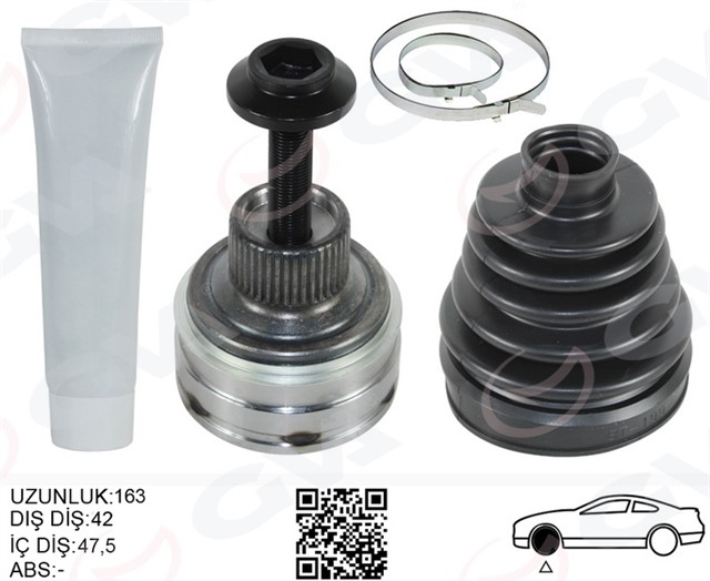 AKS KAFASI KORUKLU SET DIS A4 - A5 - Q5 2.0TDI 2008