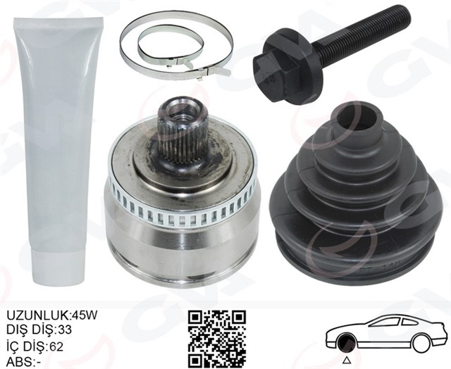 AKS KAFASI DIS PASSAT - A4 - A6 ADR - AEB - APU - AWT 1.8 - 1.8 T 97 - 04