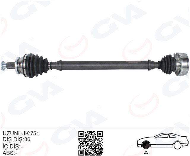 KOMPLE AKS SAG DUZ VITES BENZINLI POLO - CORDOBA - IBIZA - FABIA 01 - 10