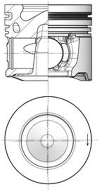 MOTOR PISTON SEGMAN STD FOCUS - P308 - P3008 - P508 - P5008 - C4 - DS5 - DS4 - 1.6HDI - TDCI DV6C EURO5