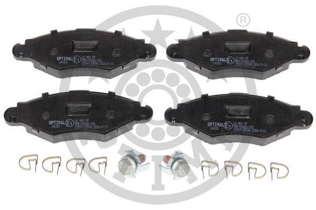 FREN BALATA SETI. DISKLI FREN ON PEUGEOT 206 HATCHBACK 2A - C 206 SALOON 206 SW 2E - K 206 VAN 206 2L - 2M 306 7B N3 N5 306 BOX BODY - HATCHBACK 306 BOX BODY - ESTATE N - 7 306 HATCHBACK 7A 7C N3 N5