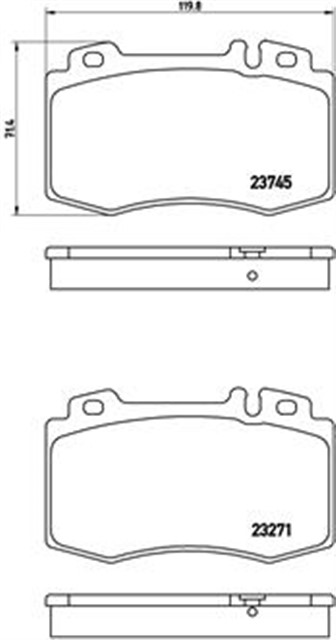 FREN BALATASI ON MERCEDES W203 S203 C209 C219 W211 W220