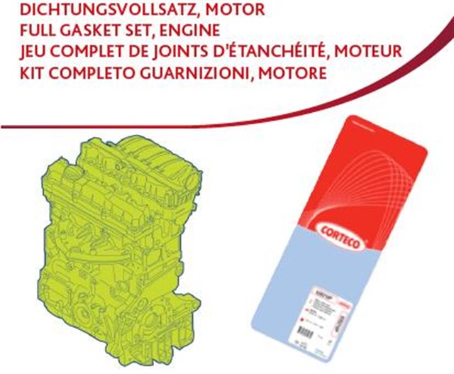 TAM CONTA TAKIMI. MOTOR KITGK F BMW N55 KIT FULL GASKET SET. ENGINE