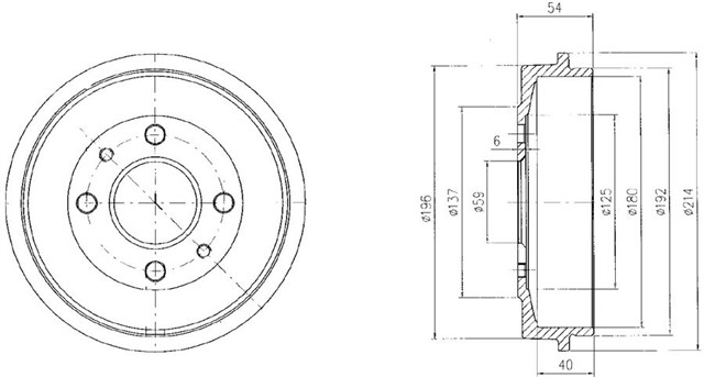FREN KAMPANASI ARKA FIAT 500. BRAVA. BRAVO. PUNTO. PUNTO VAN. TEMPRA. TIPO / FORD KA / LANCIA DEDRA