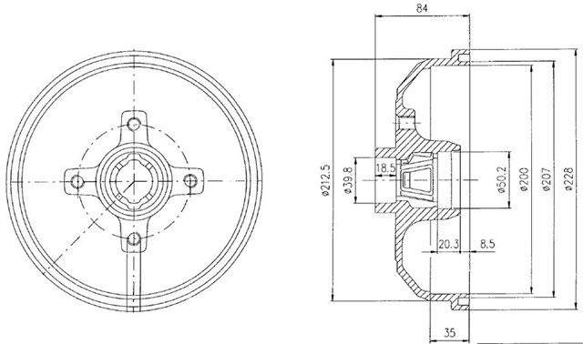 ARKA FREN KAMPANASI CORSA A 83 - 92 - CORSA B - TIGRA A 93 - 02 ABS SIZ