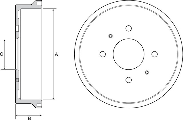 FREN KAMPANASI ARKA MITSUBISHI COLT 06/04 06/12