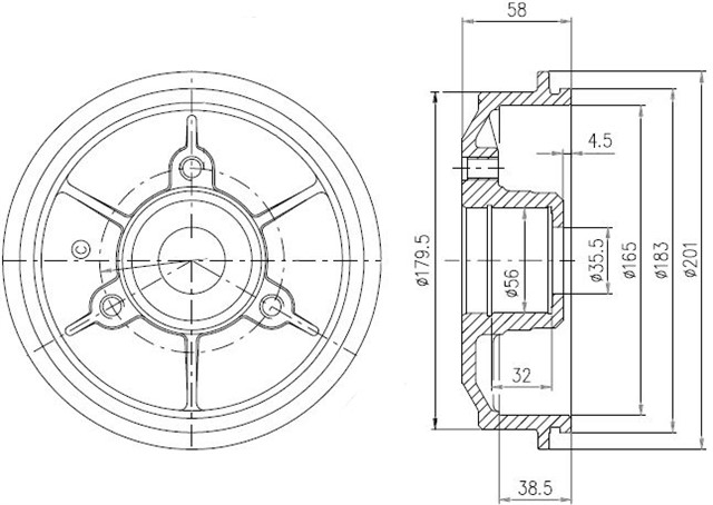 FREN KAMPANASI VE RULMAN ARKA CITROEN AX. SAXO / PEUGEOT 106 10/91