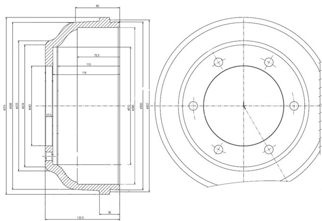 FREN KAMPANASI ARKA FORD TRANSIT 00 05/06