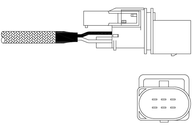 OKSIJEN SENSORU - AUDI A2; VW BORA. CADDY III. GOLF IV - V; SKODA FABIA. OCTAVIA 09/99