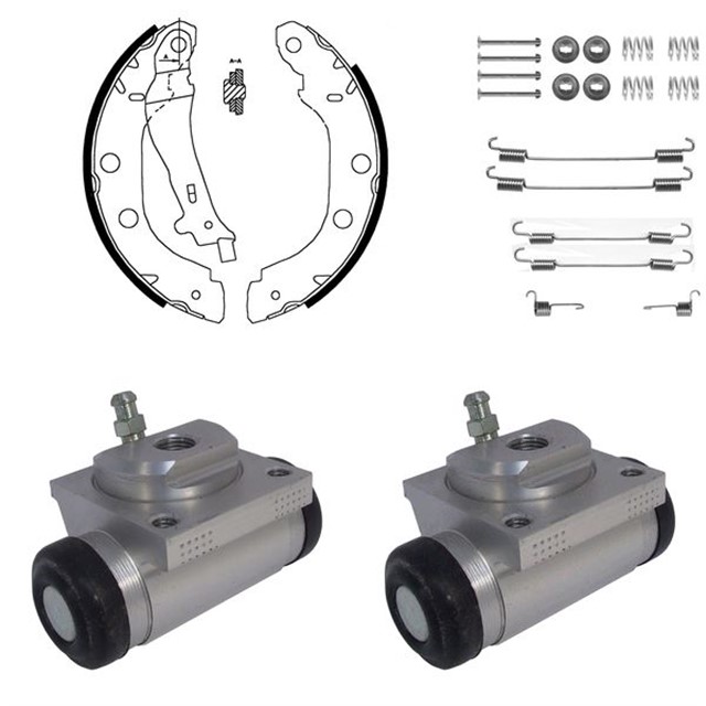 FREN PABUC KITI ARKA NISSAN KUBISTAR / RENAULT KANGOO 09/97