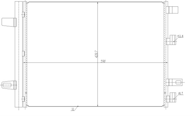 KONDANSER MERCEDESMERCEDES - BENZ A160.A180.A200.A220.A250.A35 AMG.B160.B180.B200.B220.B250.CLA180.CLA