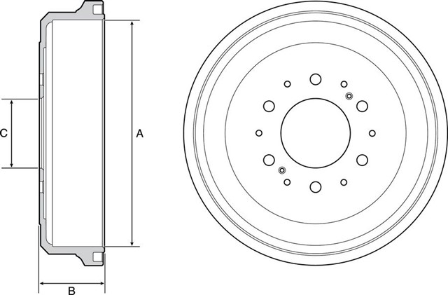 FREN KAMPANASI ARKA TOYOTA HILUX II 2.4D 92 - 05 4RUNNER 3.0T 95 - 02 95 02