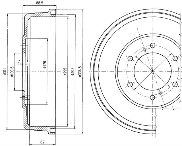 FREN KAMPANASI ARKA NISSAN PATHFINDER 10/97