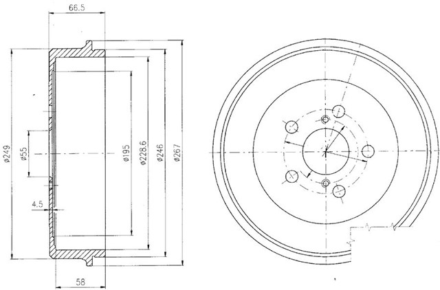 FREN KAMPANASI ARKA TOYOTA AVENSIS 10/97 03/03