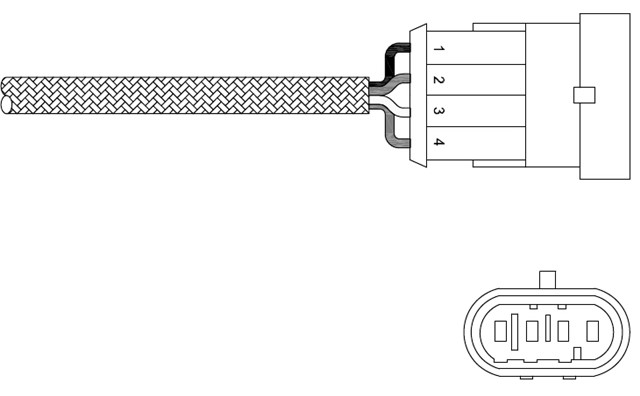 OKSIJEN SENSORU ALBEA 1.4 07 - BRAVO 1.4 07 - DOBLO 1.4 05 - DOBLO 1.6 16V 01 - LINEA 1.4 07 - PUNTO