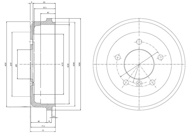 FREN KAMPANASI ARKA MERCEDES 207. 208. 209. 210. 409. 410 77