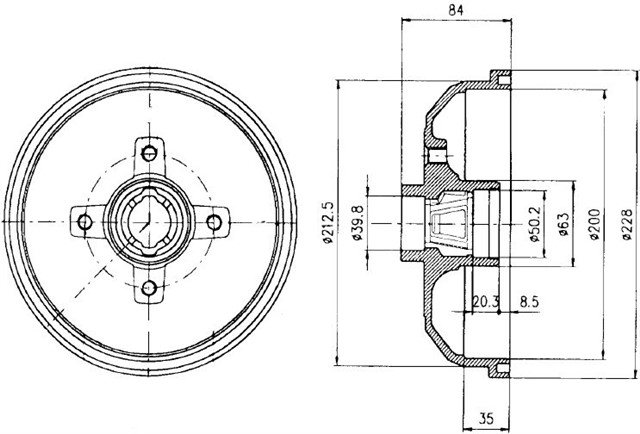 ARKA FREN KAMPANASI CORSA A 83 - 92 - CORSA B - TIGRA A 93 - 02 ABS LI