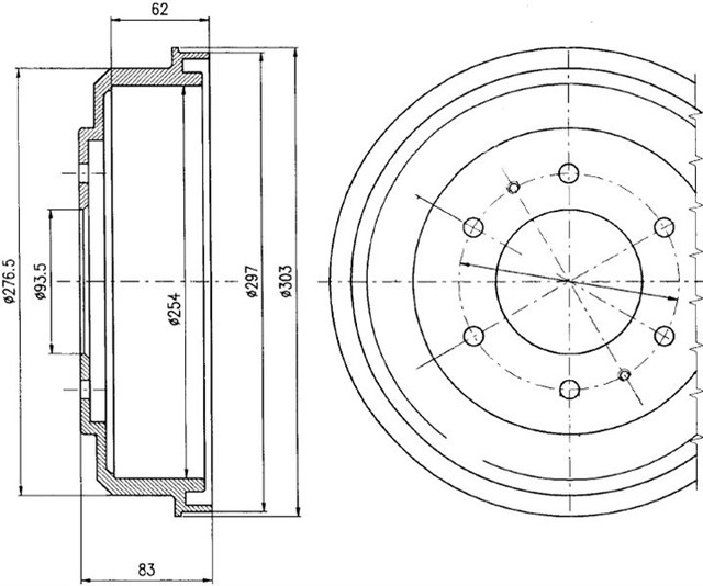 FREN KAMPANASI ARKA MITSUBISHI L200. L300. MONTERO. PAJERO. SHOGUN 01/81 04/06