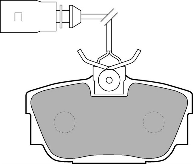 FREN BALATASI ARKA T4 AJA - AAB - ACV 2.4 D - 2.5 TDI 91 - 03