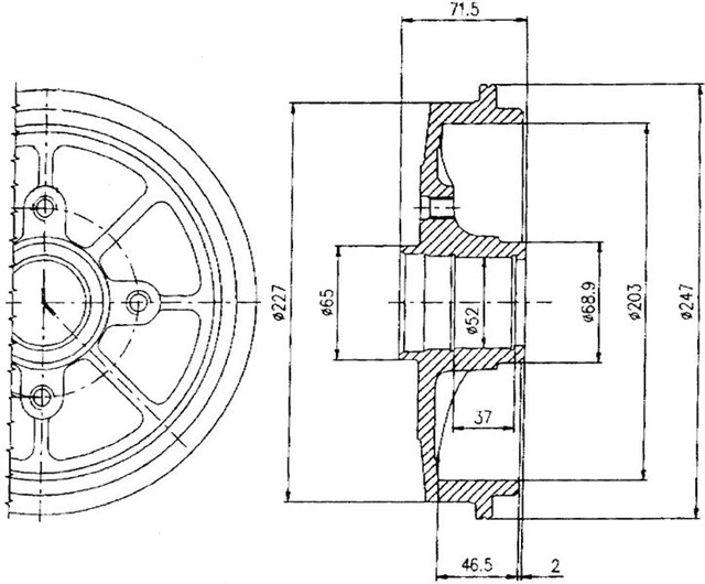 FREN KAMPANASI ARKA CITROEN SAXO / PEUGEOT 106. 206 96