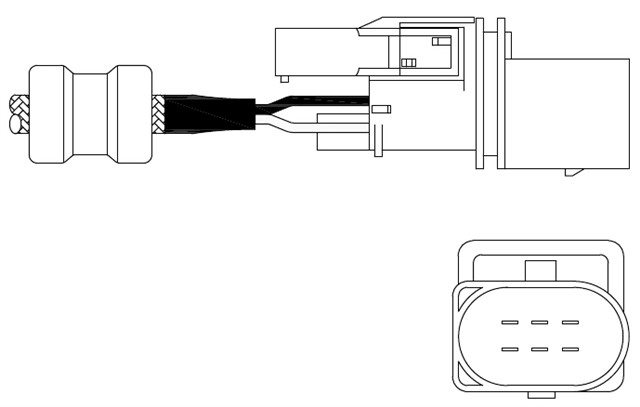 OKSIJEN SENSORU - AUDI A3; VW BORA. GOLF IV. NEW BEETLE; SKODA OCTAVIA 08/98